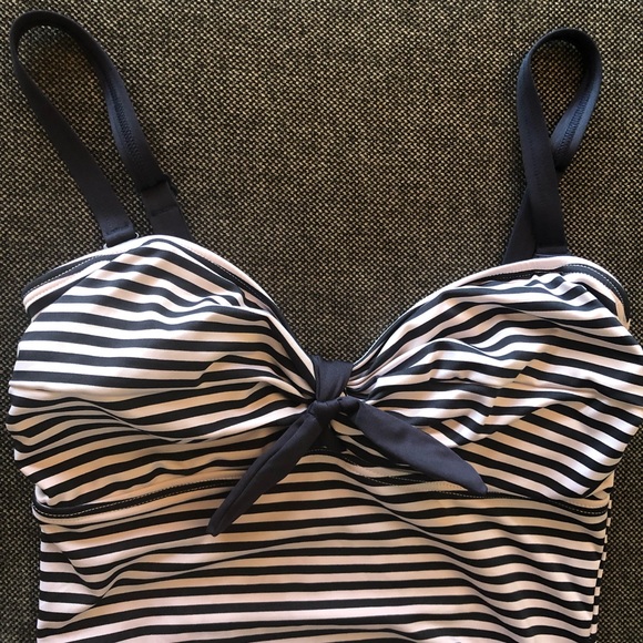 Next UK stripy swimsuit size 12 - Picture 2 of 6